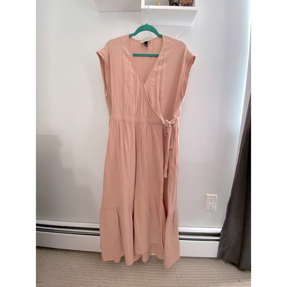 Short Sleeve Wrap Dress